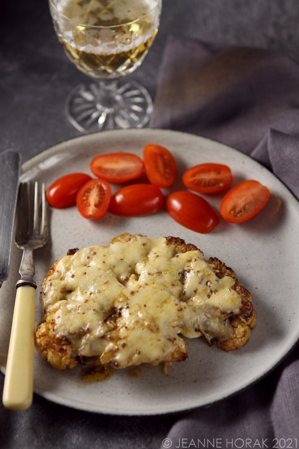 Cauliflower steak Welsh rarebit