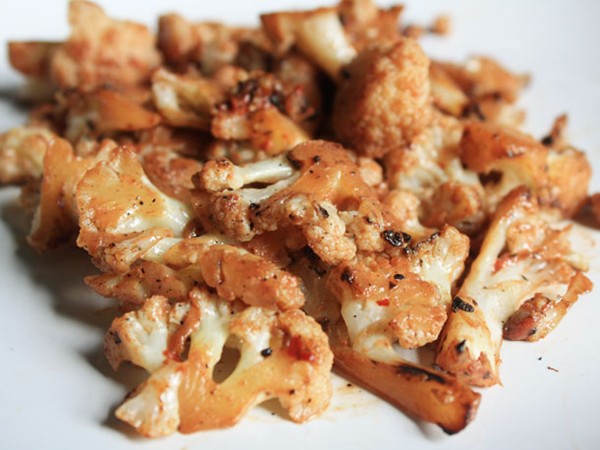 Cauliflower stir-fried with fermented bean curd