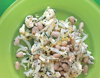 Cauliflower, white bean, and feta salad