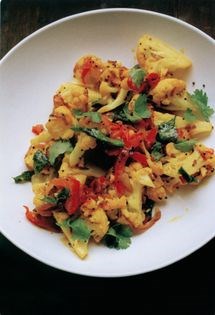 Cauliflower with curry leaves & tomatoes