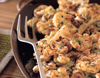 Cauliflower with mustard-lemon butter