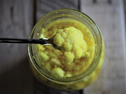 Cauliflower with turmeric