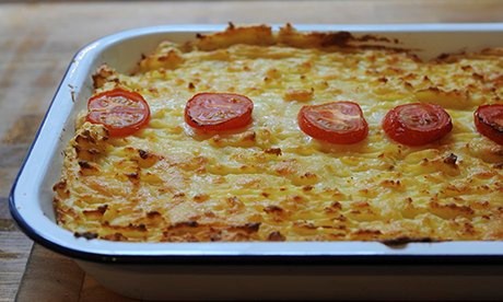 Caulifower cheese and potato pie