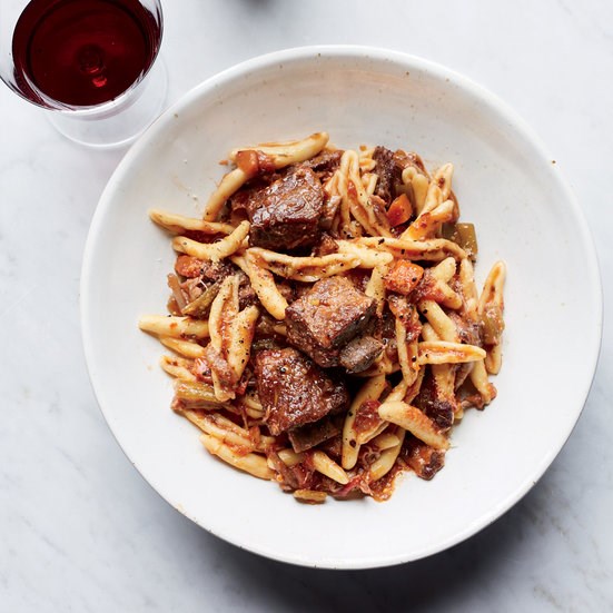 Cavatelli with sparerib ragu