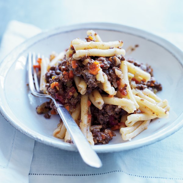 Cavatelli with venison Bolognese [Michael Symon]