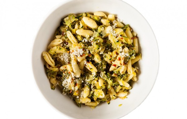 Cavatelli with zucchini and leeks