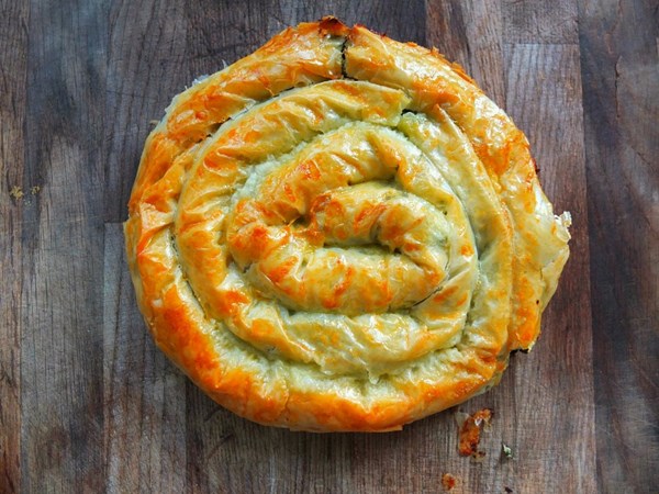 Cavolo nero and feta cheese börek