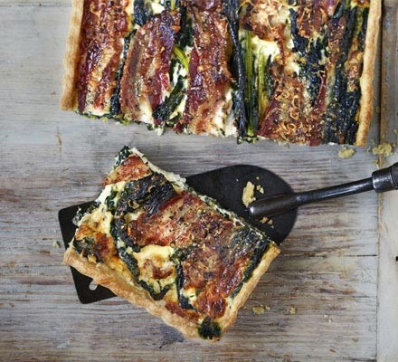 Cavolo nero and pancetta tart