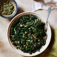 Cavolo nero with pecan, vinegar and herb dressing
