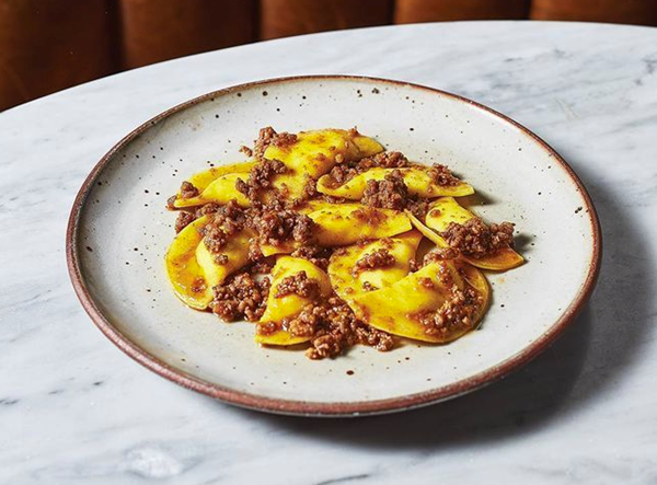 Cazini with lamb ragù 