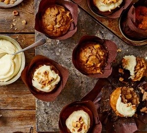 Celeriac & hazelnut muffins