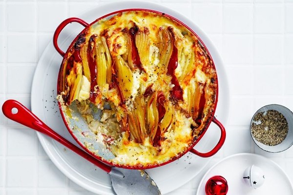 Celeriac & potato gratin