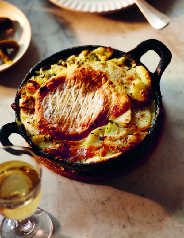 Celeriac & potato tartiflette