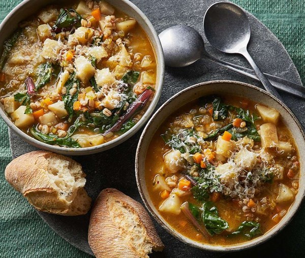 Celeriac & spelt soup