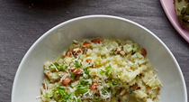 Celeriac and almond ‘risotto’
