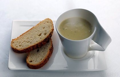 Celeriac and blue cheese soup