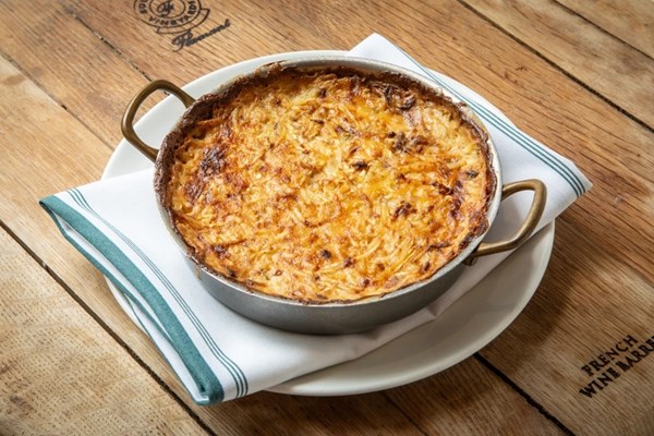 Celeriac and potato Dauphinoise