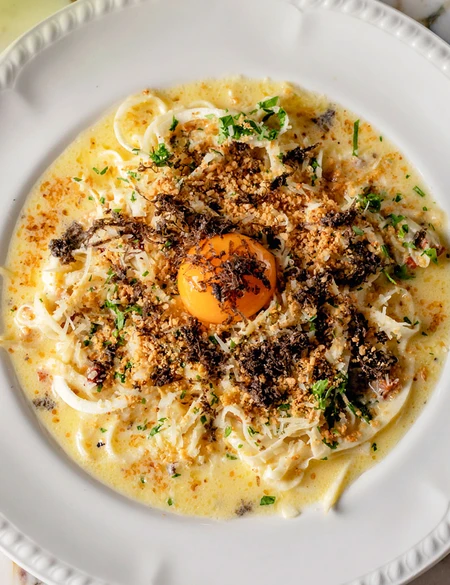 Celeriac carbonara (Tom Cenci)