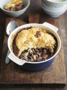 Celeriac, kale and mushroom pie