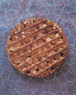 Celeriac, leek, black bean and ginger lattice pie