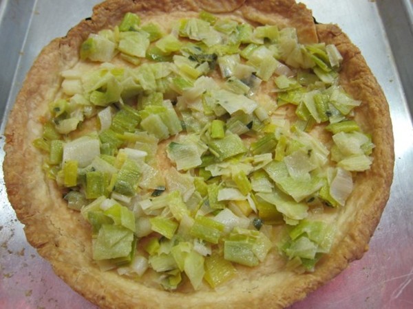 Celeriac-leek tart
