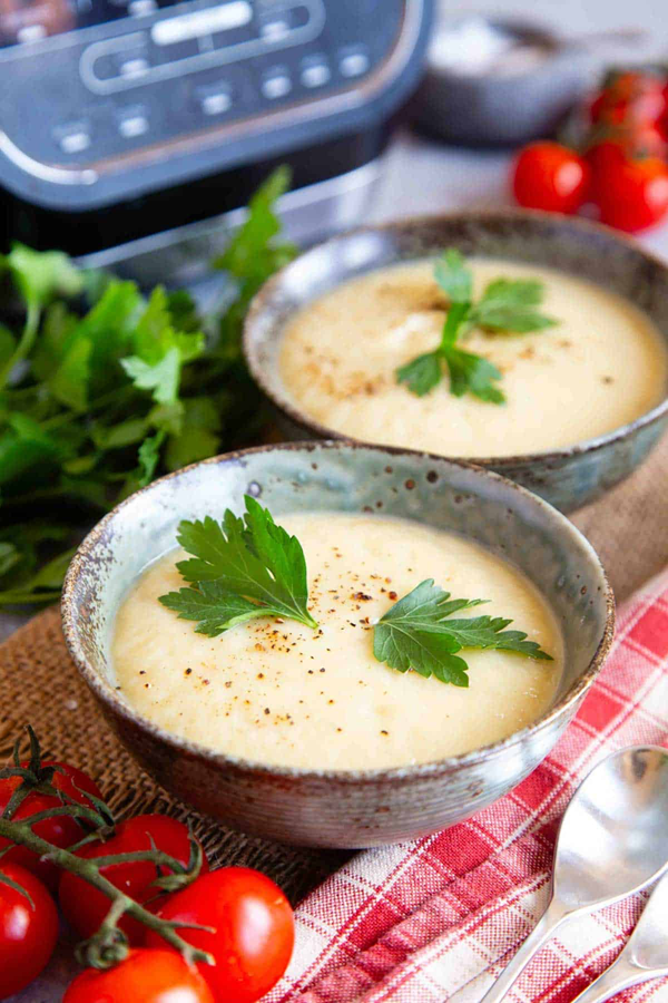 Celeriac soup in a soup maker
