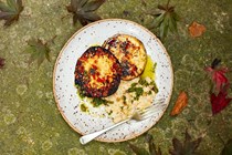 Celeriac steaks with salsa verde