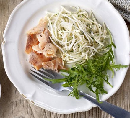 Celeriac tartare with trout