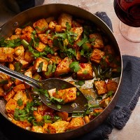 Celeriac tikki with chickpeas