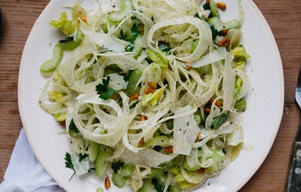 Celery and fennel salad 