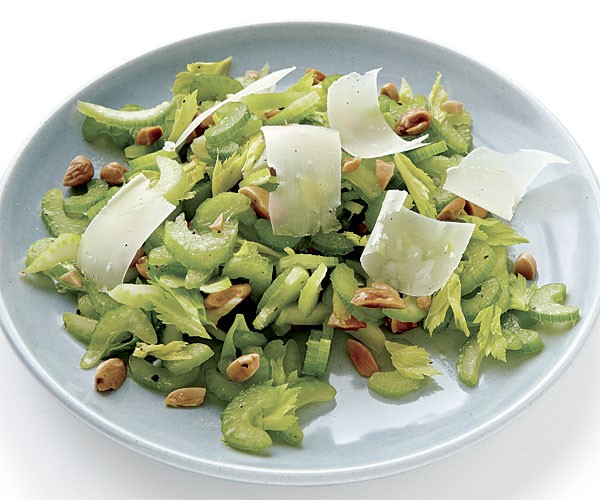 Celery and Marcona almond salad