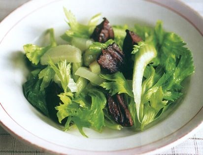 Celery and pickled walnut salad