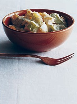 Celery and potato salad