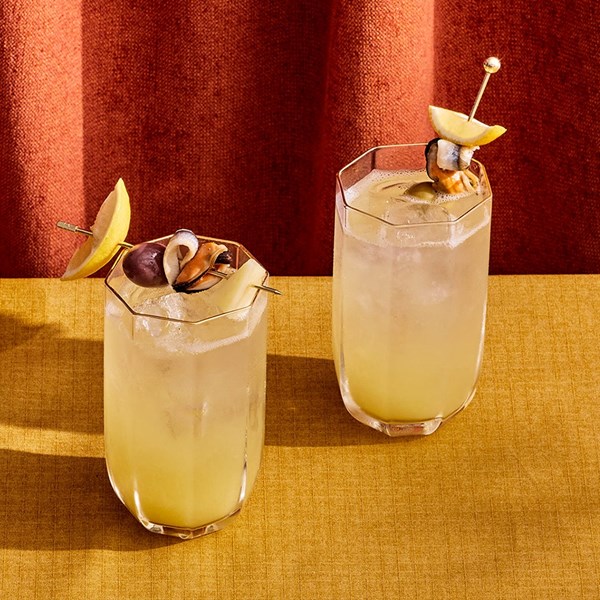 Celery and salted lemon cocktail