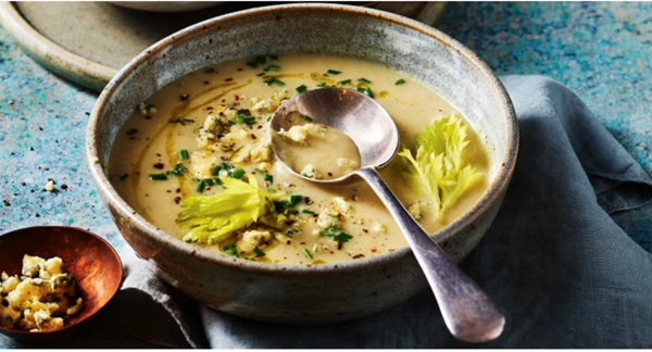 Celery and Stilton soup
