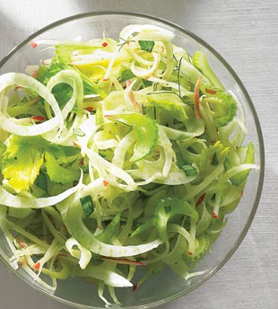 Celery, apple, and fennel slaw