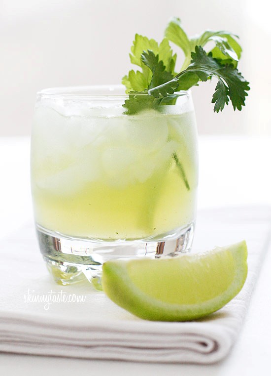 Celery cilantro cocktail