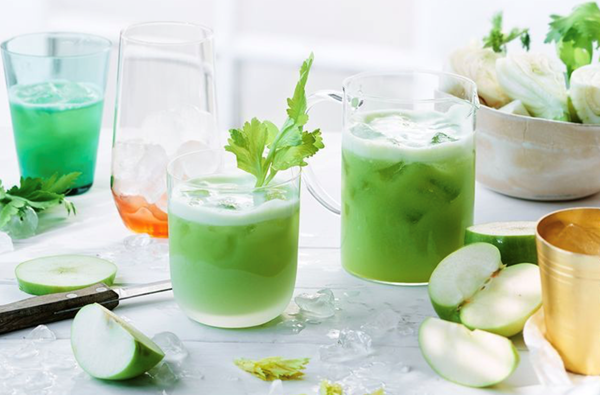 Celery, fennel and apple juice