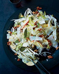 Celery, fennel and apple salad with pecorino and walnuts