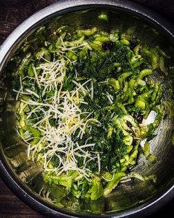Celery herb salad with lime vinaigrette