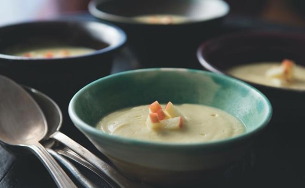Celery root and apple puree