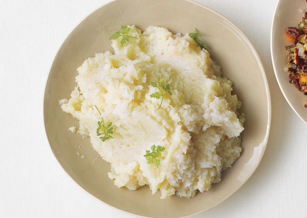 Celery root, kohlrabi, and apple purée