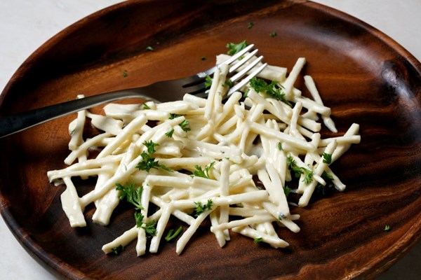 Celery root remoulade with anchovy dressing