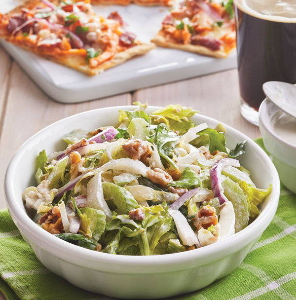 Celery salad with blue cheese dressing