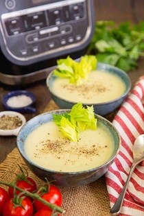 Celery soup in a soup maker