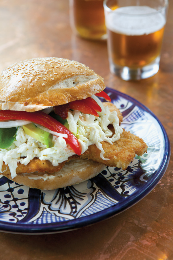 Cemitas poblanas sandwiches from Puebla with quesillo (queso Oaxaca)