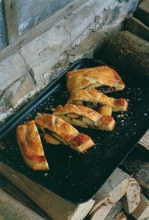 Ceps & apples in puff pastry