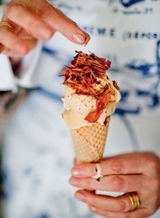 Cesar’s salted caramel ice cream