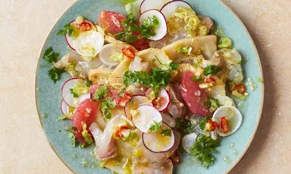 Ceviche, celeriac, citrus