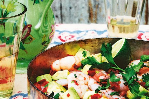 Ceviche with shrimp and avocado